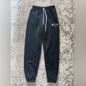 Black White Fox sweatpants. size xs